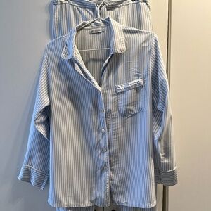 Ettitude bamboo PJs, blue stripes